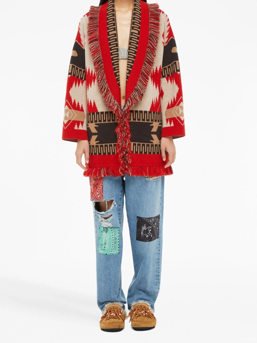 Affordable cashmere Icon cardigan Alanui jacquard Women 0730